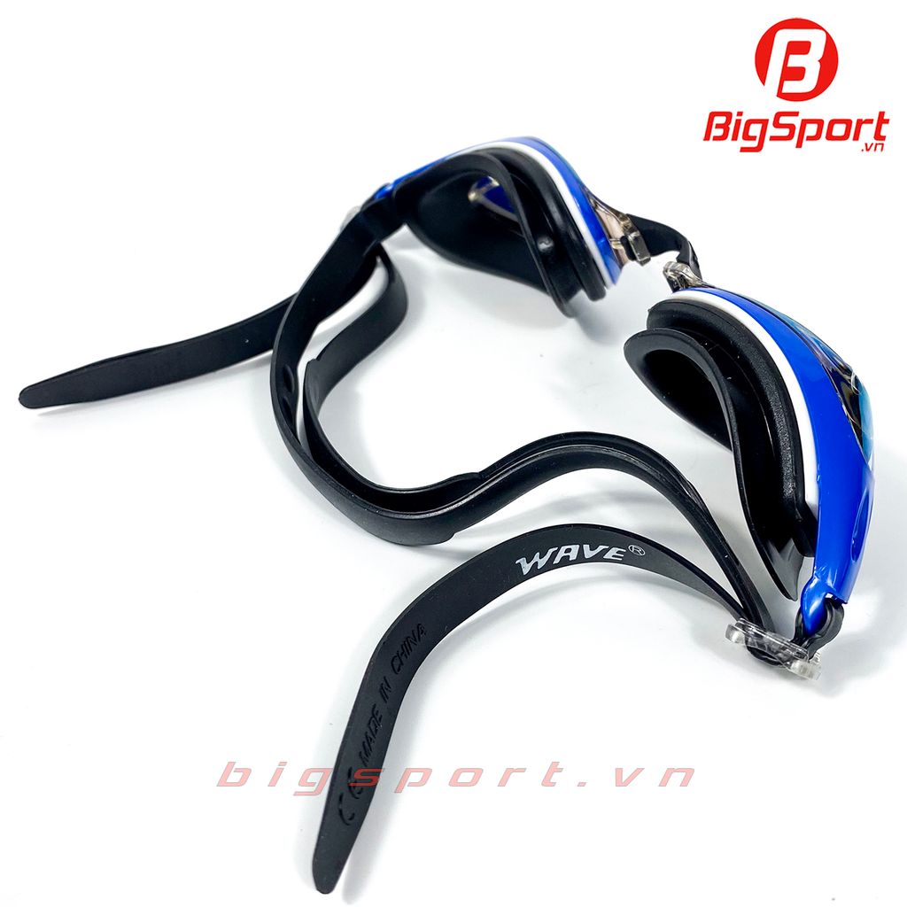 Kính bơi có độ Whale 2409 màu xanh phối đen