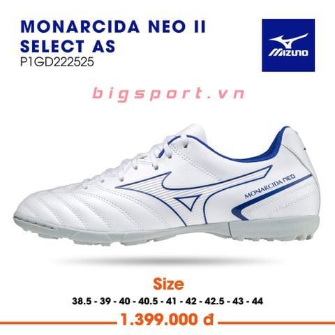 Giày đá bóng Mizuno Monarcida Neo 2 Select TF màu trắng