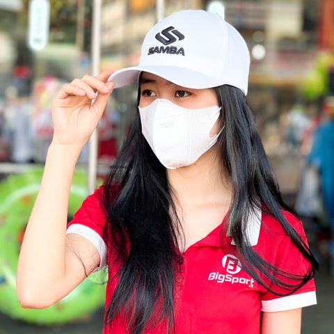Nón thể thao lưỡi trai Samba SN02 màu trắng