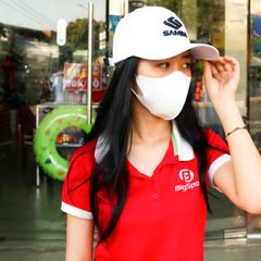 Nón thể thao lưỡi trai Samba SN02 màu trắng
