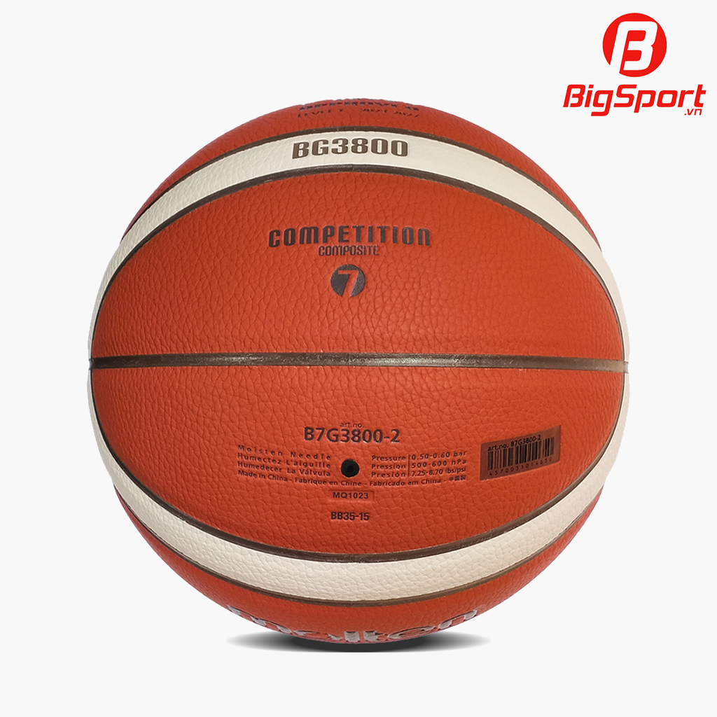 Quả bóng rổ da Molten B7G3800-2 số 7