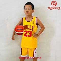 Quần áo bóng rổ trẻ em CP màu vàng
