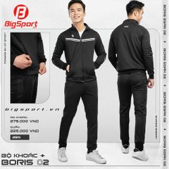 Quần dài thể thao nam Egan Boris 2 màu đen