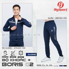 Quần dài thể thao nam Egan Boris 2 màu xanh đen