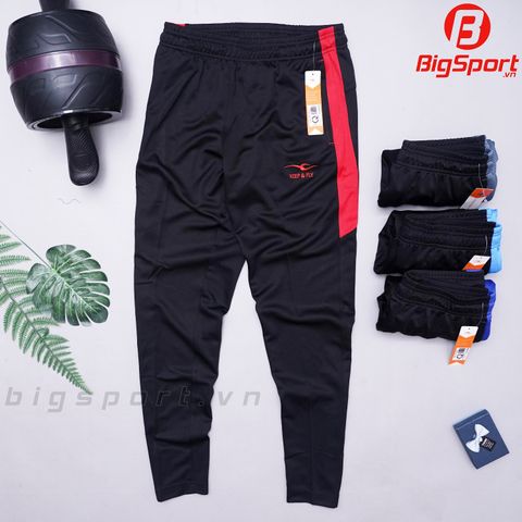 Quần dài thể thao Keep Fly Kaiser chính hãng màu đen phối đỏ