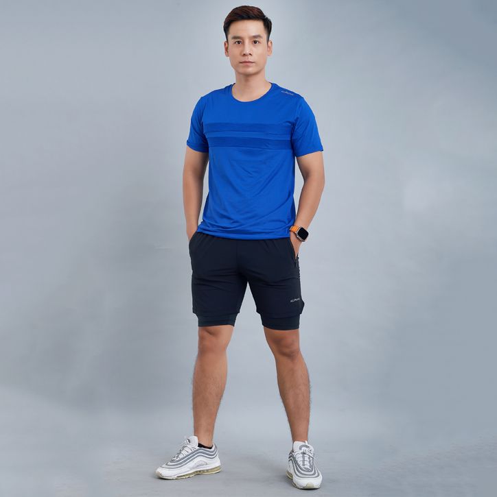 Quần short thể thao nam 2 lớp Icado AT14