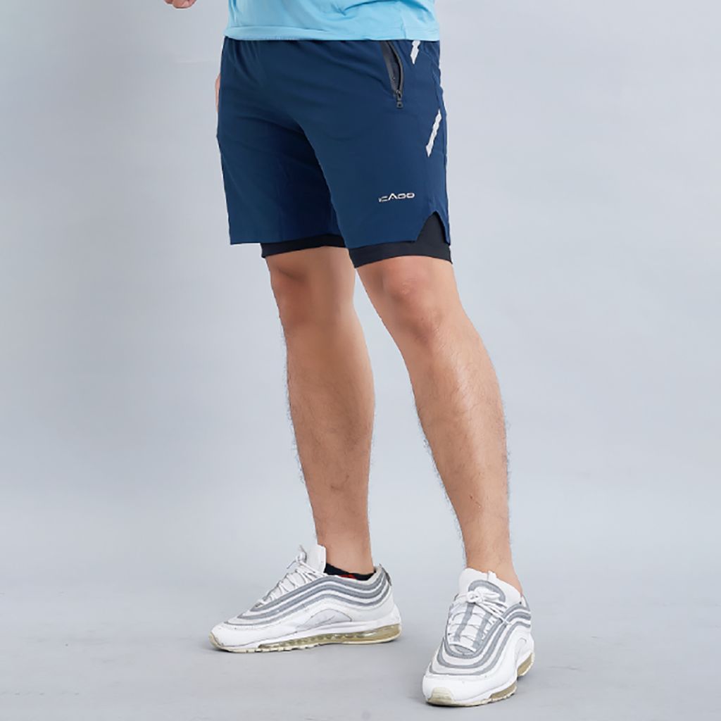 Quần short thể thao nam 2 lớp Icado AT14