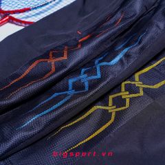 Quần short thể thao nam Keep Fly phối lưới màu đen xanh ya