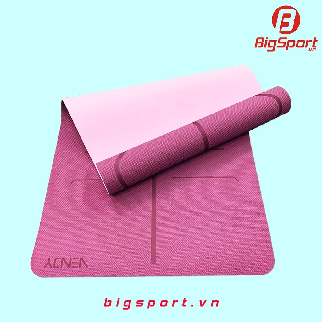 Thảm tập yoga Vendy có định tuyến (kèm túi đựng chất lượng)