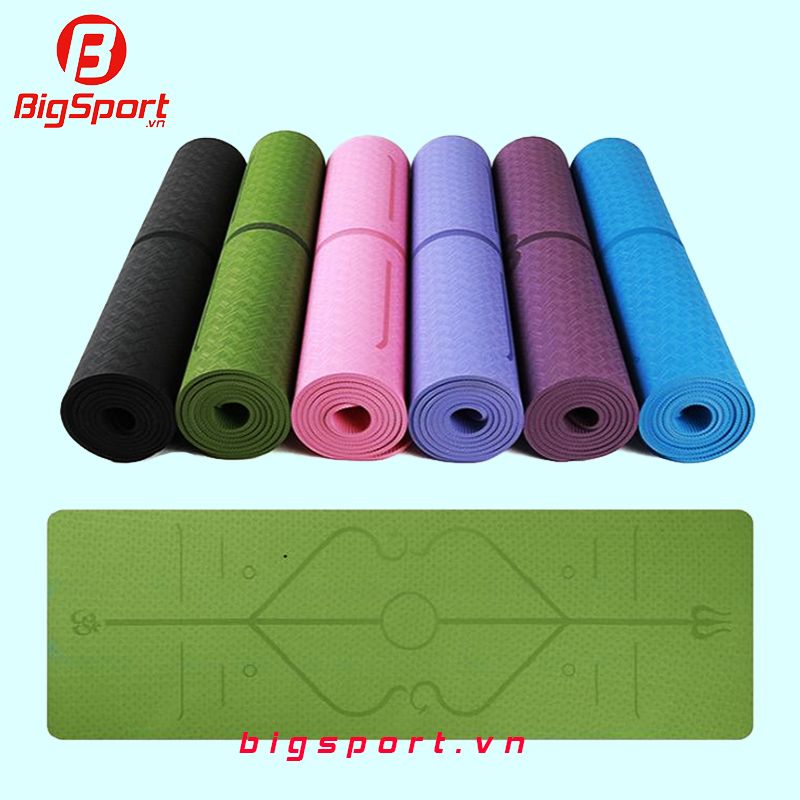 Thảm tập Yoga TPE định tuyến 8mm
