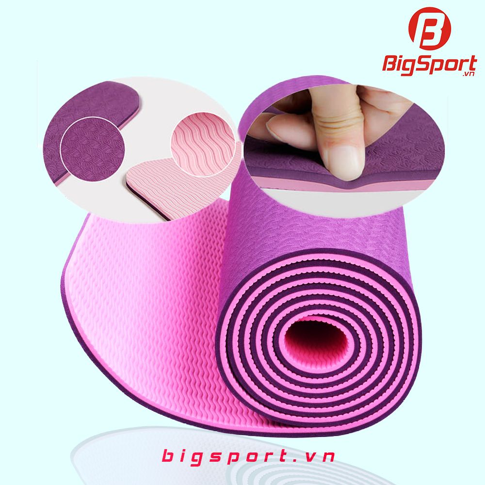 Thảm tập Yoga TPE Friendly 8mm 2 lớp