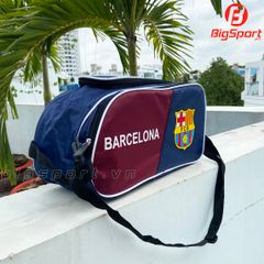 Túi đựng giày 2 ngăn Barcelona màu đỏ phối xanh