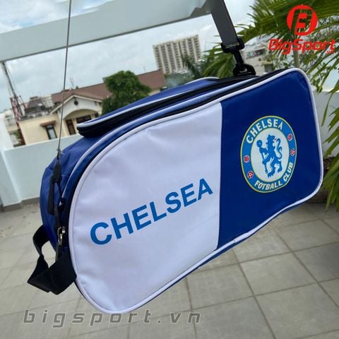 Túi đựng giày 2 ngăn Chelsea màu xanh phối trắng