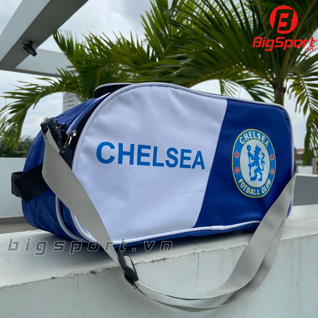 Túi đựng giày 2 ngăn Chelsea màu xanh phối trắng
