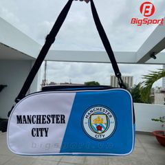 Túi đựng giày 2 ngăn Manchester City màu xanh phối trắng
