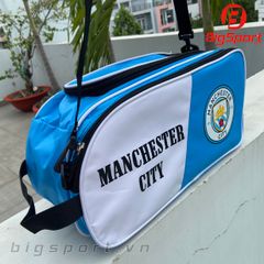 Túi đựng giày 2 ngăn Manchester City màu xanh phối trắng