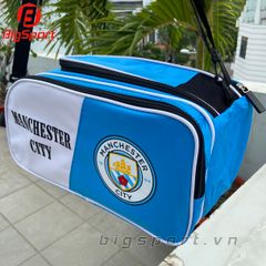 Túi đựng giày 2 ngăn Manchester City màu xanh phối trắng