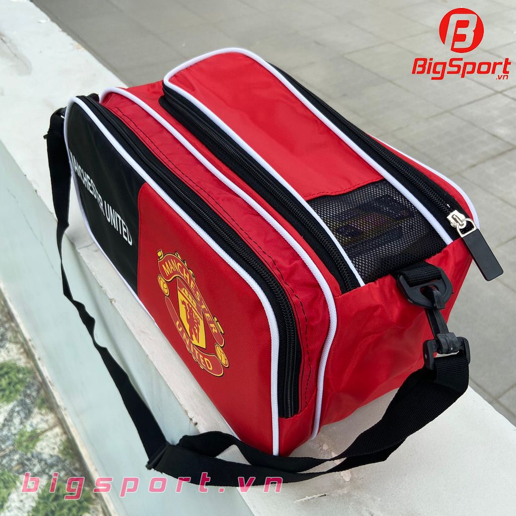 Túi đựng giày 2 ngăn Manchestr United màu đen đỏ