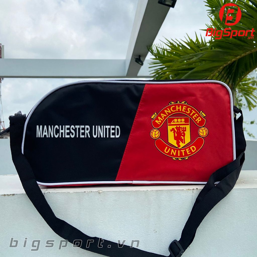Túi đựng giày 2 ngăn Manchestr United màu đen đỏ