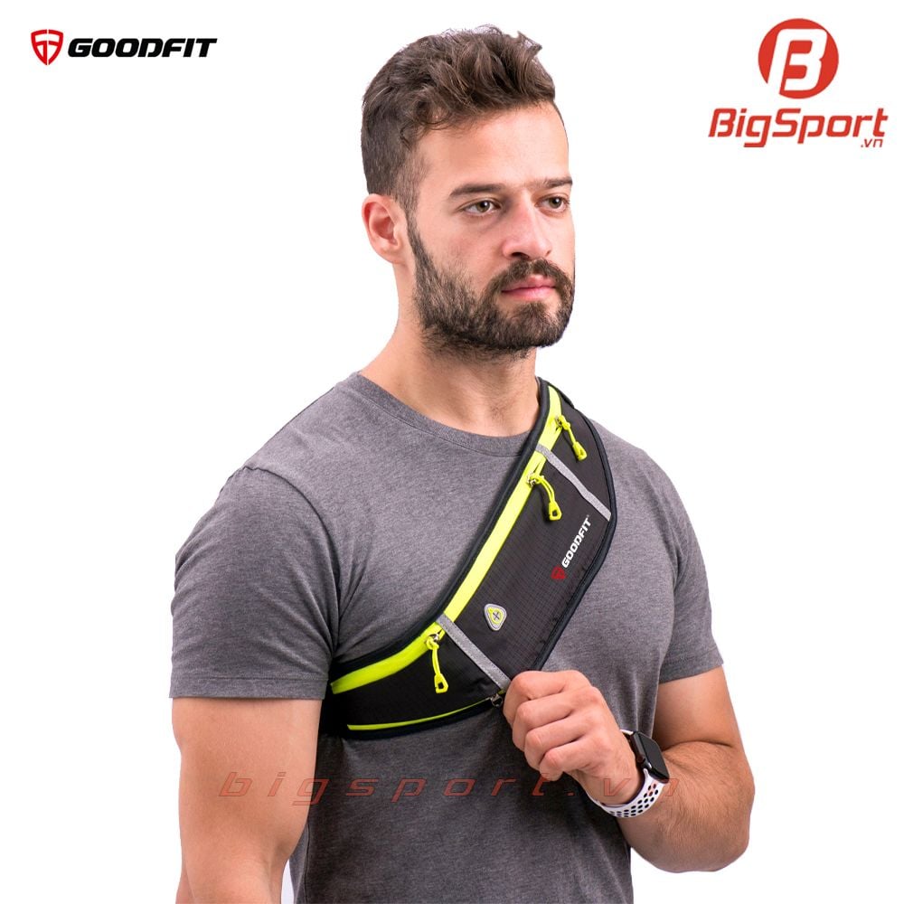 Túi đeo bao tử thể thao GoodFit GF106RB màu đen