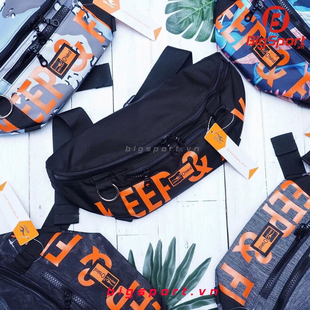 Túi bao tử thể thao Keep Fly màu đen