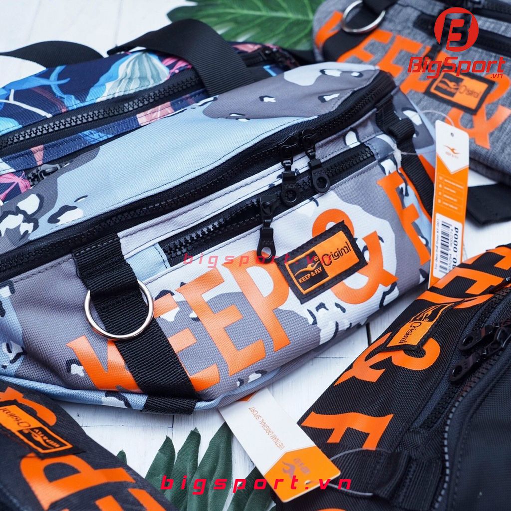 Túi bao tử thể thao Keep Fly màu xám camo