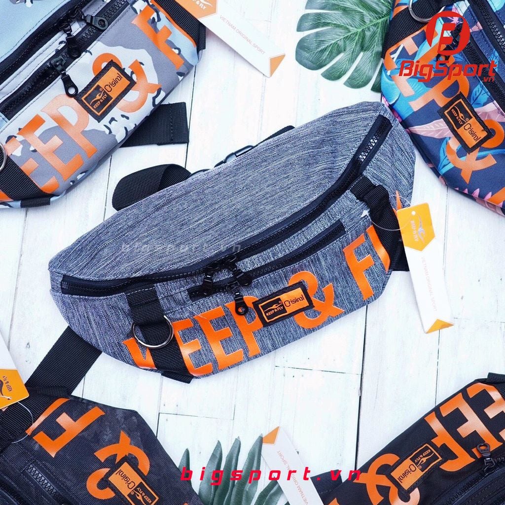 Túi bao tử thể thao Keep Fly màu xám