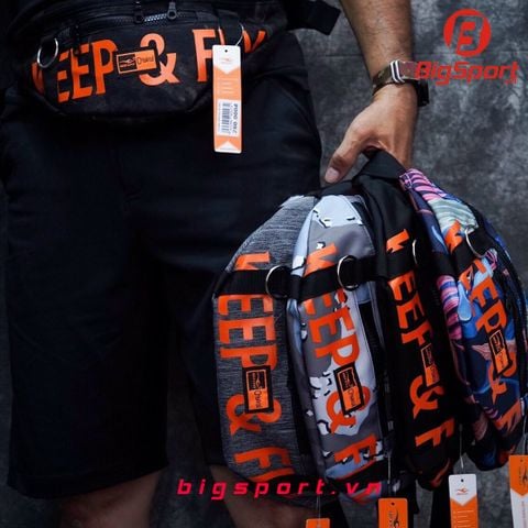 Túi bao tử thể thao Keep Fly màu xám camo