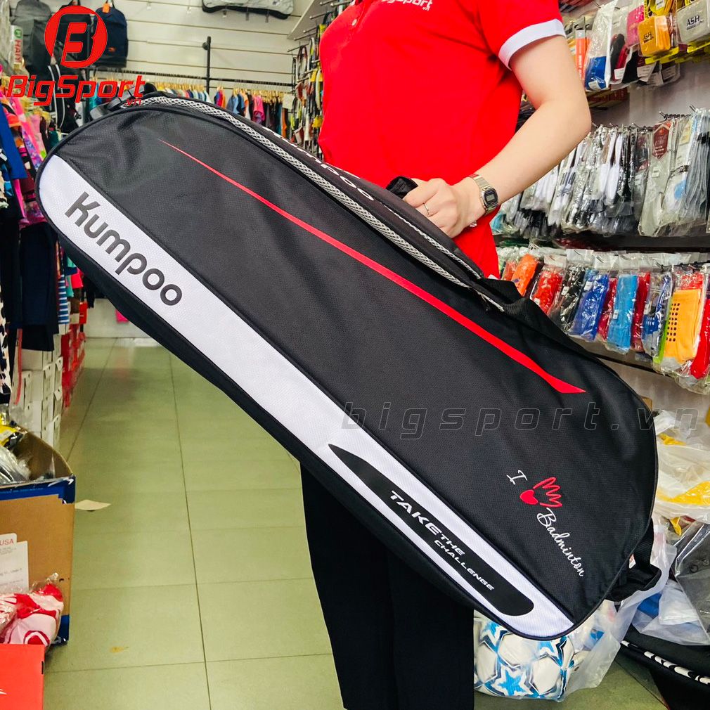 Túi đựng vợt cầu lông Kumpoo KB 265 chính hãng màu đen