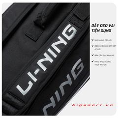 Túi Cầu Lông Lining ABJT059-1 màu đen