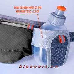 Túi đeo bao tử thể thao GoodFit GF109RB màu đen xám