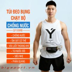 Túi đeo bao tử thể thao GoodFit GF109RB màu đen xám