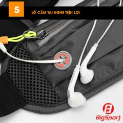 Túi đeo bao tử thể thao GoodFit GF116RB màu đen