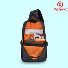 Túi đeo chéo thể thao Mikkor Jed chính hãng màu than chì