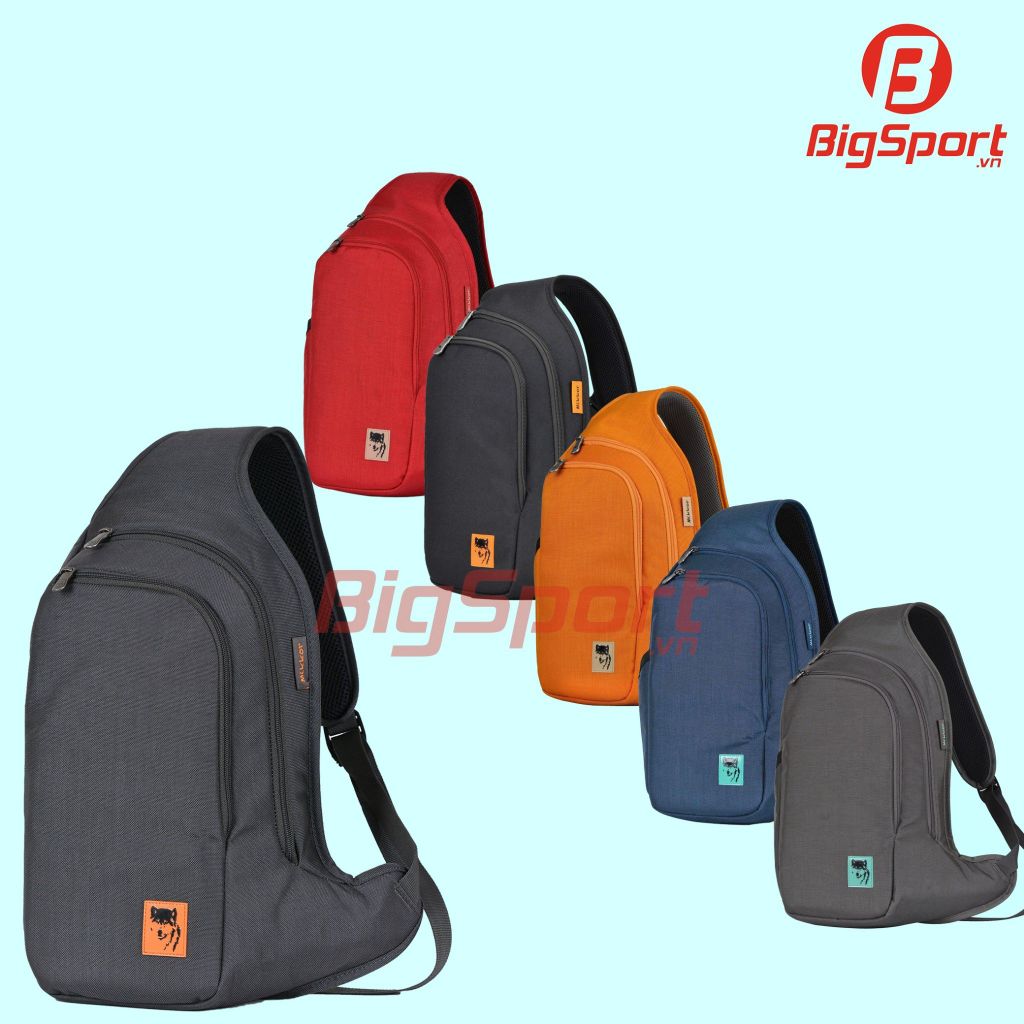 Túi đeo chéo thể thao Mikkor D'Leh chính hãng màu đỏ