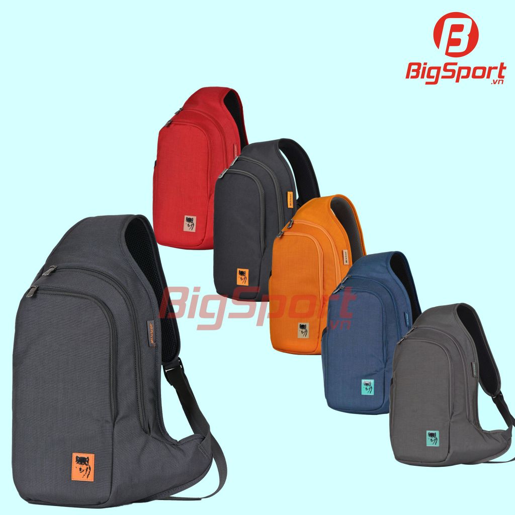 Túi đeo chéo thể thao Mikkor D'Leh chính hãng màu than chì
