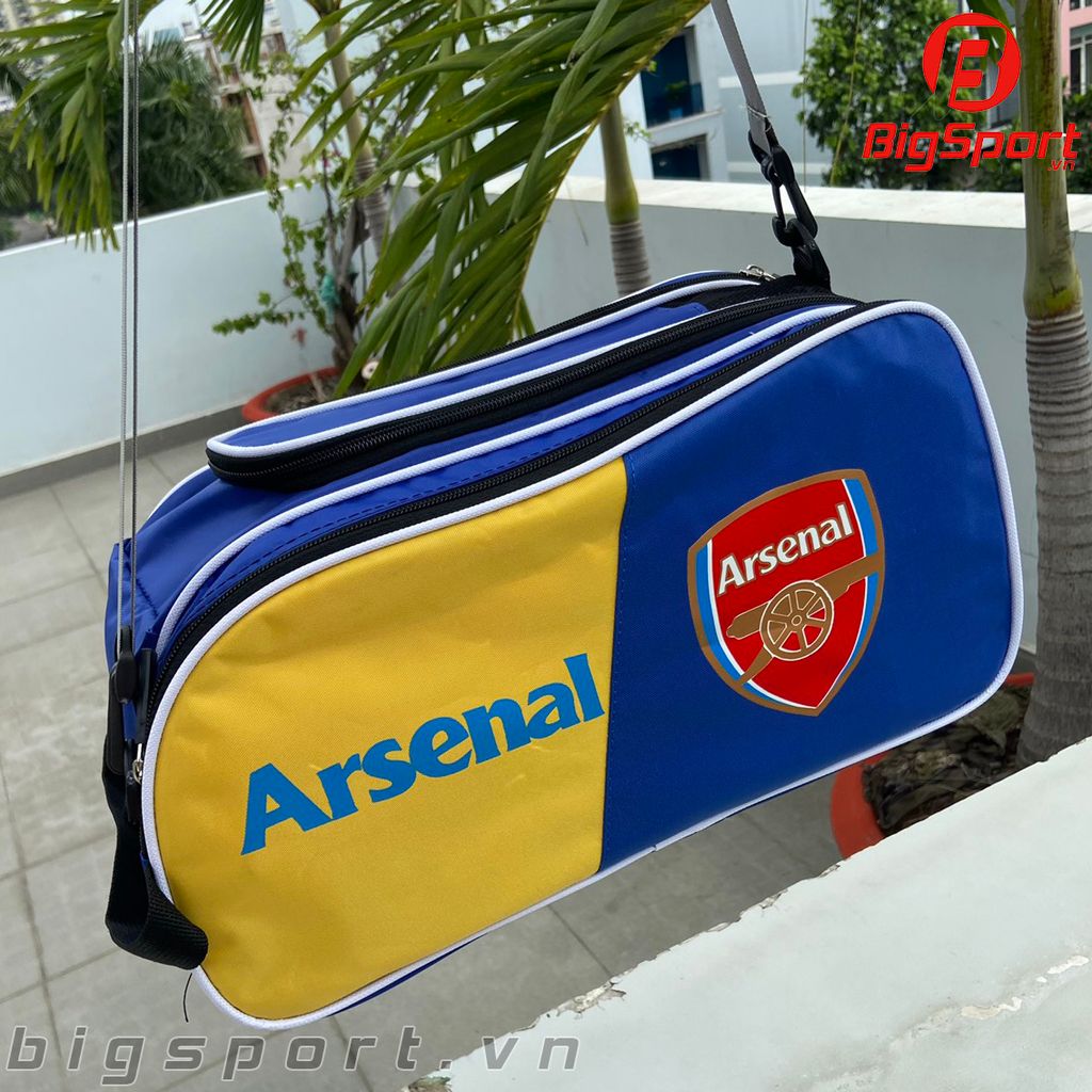 Túi đựng giày 2 ngăn Arsenal màu vàng