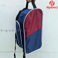 Túi đựng giày 2 ngăn Barcelona màu đỏ phối xanh