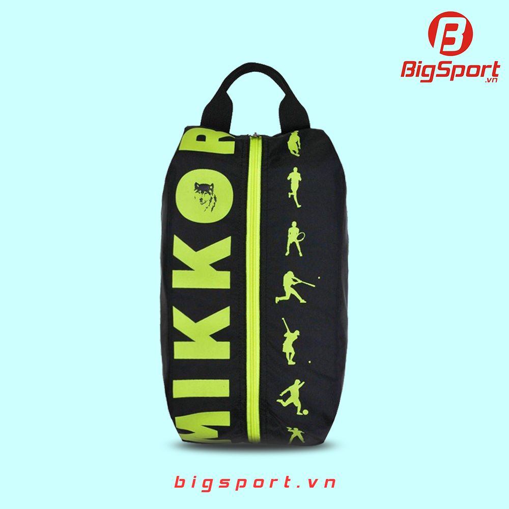 Túi đựng giày Mikkor Adler Black-Lime chính hãng