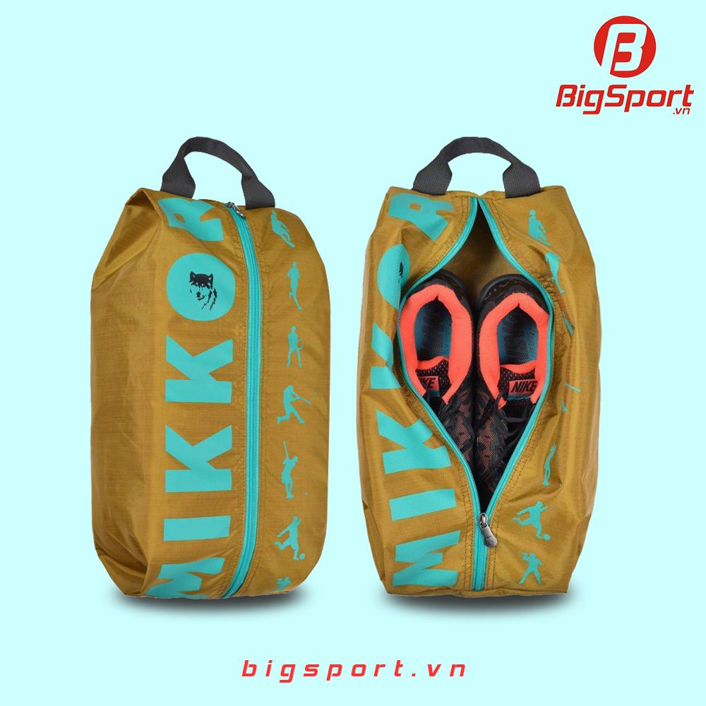 Túi đựng giày Mikkor Adler Mustard-Teal chính hãng