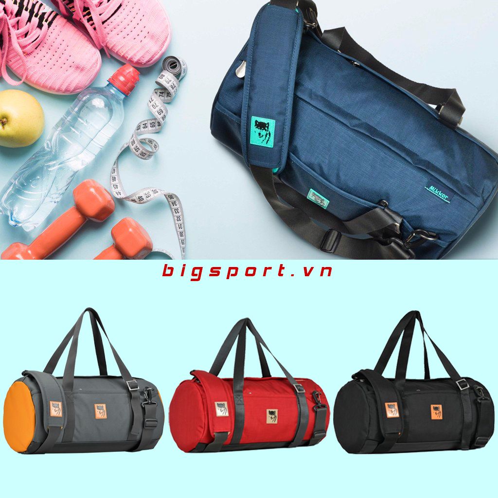Túi trống thể thao Mikkor Sporty Gymer chính hãng màu xanh navy