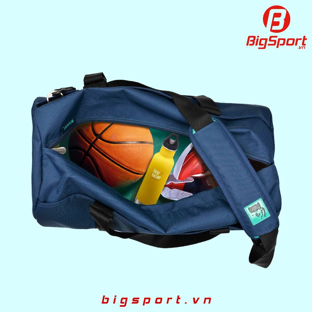 Túi trống thể thao Mikkor Sporty Gymer chính hãng màu xanh navy