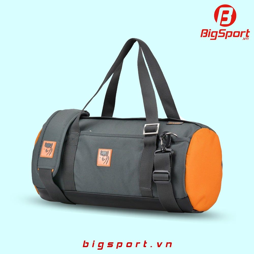 Túi trống thể thao Mikkor Sporty Gymer chính hãng xám phối cam