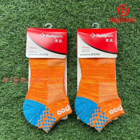 Vớ cầu lông nữ Kumpoo KSO 46 cổ thấp màu cam chính hãng