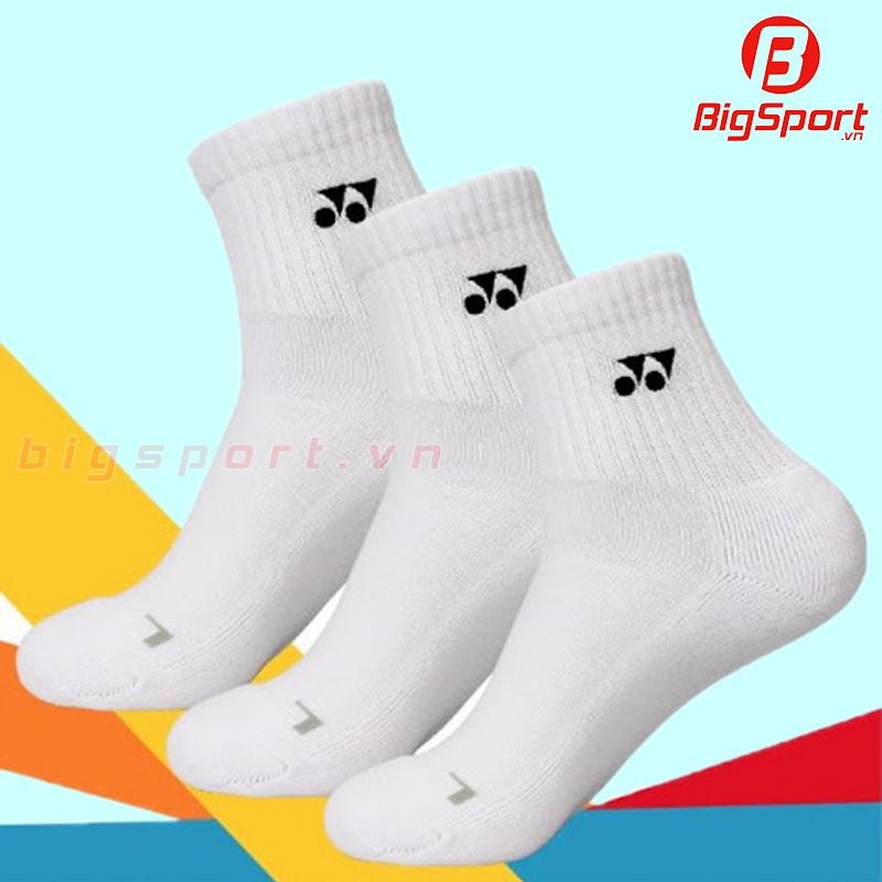 Vớ cầu lông Yonex cổ cao màu trắng