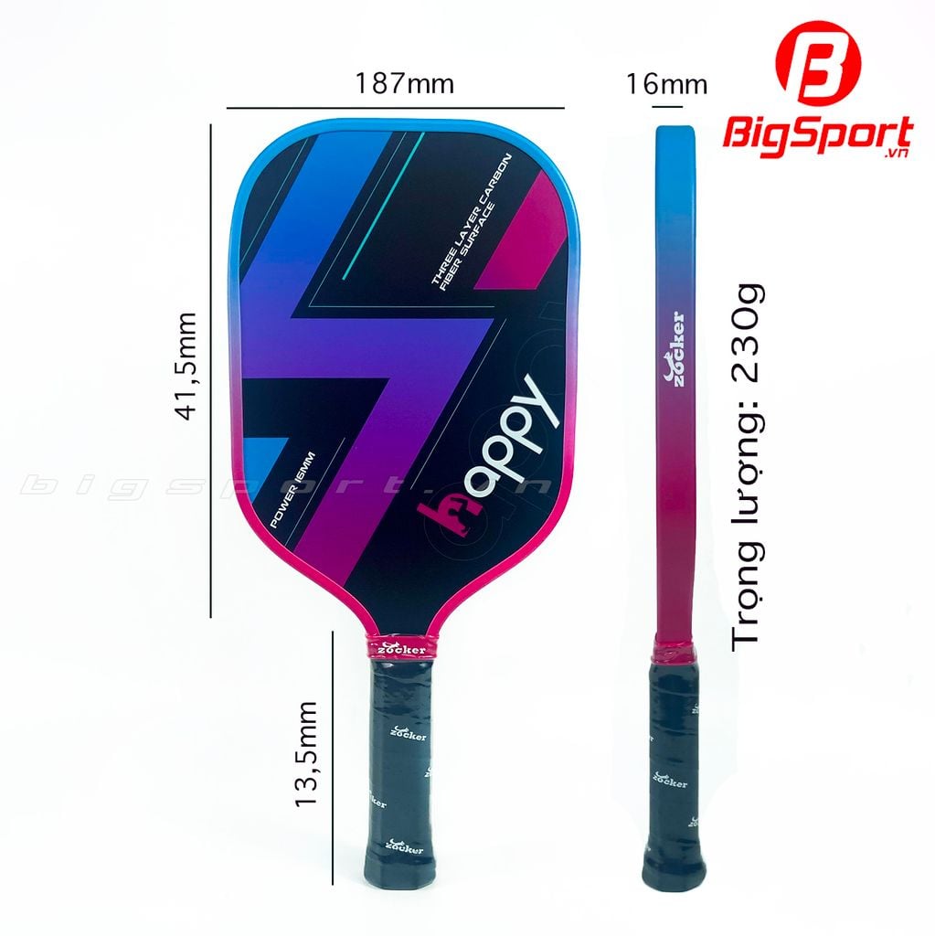 Vợt Pickleball Zocker Happy Standard HP01