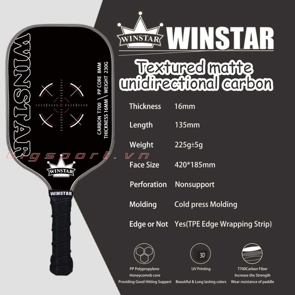 Vợt Pickleball Winstar T700 02
