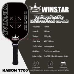Vợt Pickleball Winstar Kabon T700