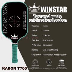 Vợt Pickleball Winstar Kabon T700