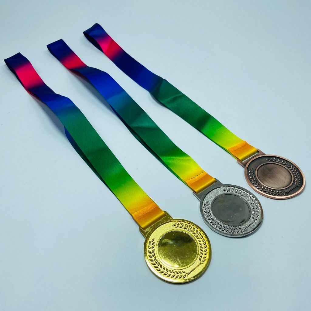 Huy chương thể thao kim loại dây 7 màu